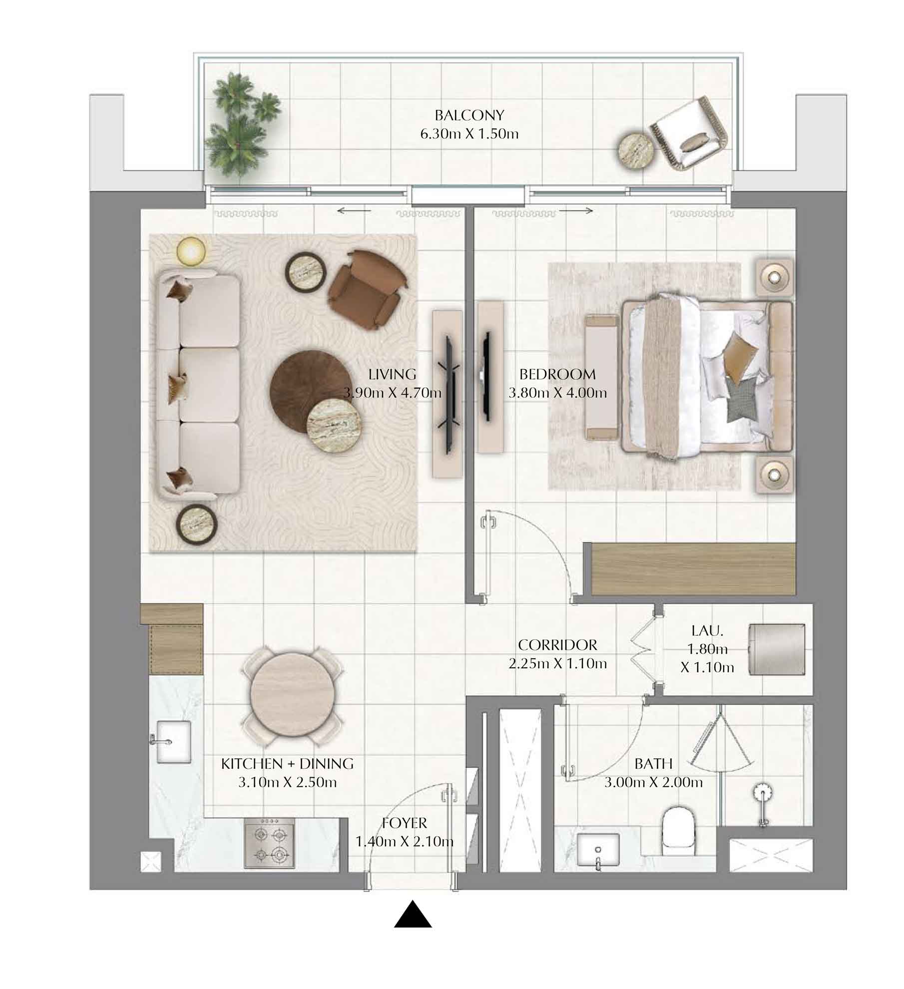 1bedroom valia floorplans ranges 817 -829 sqft and the average starting price is at 2.06M AED