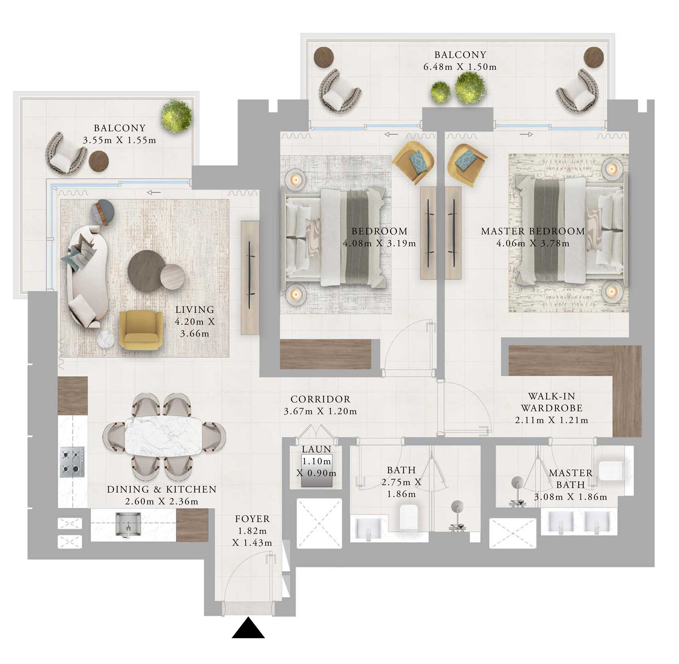 1238sqft-2bedroomfloorplan-emaarcreekhaven-DCH