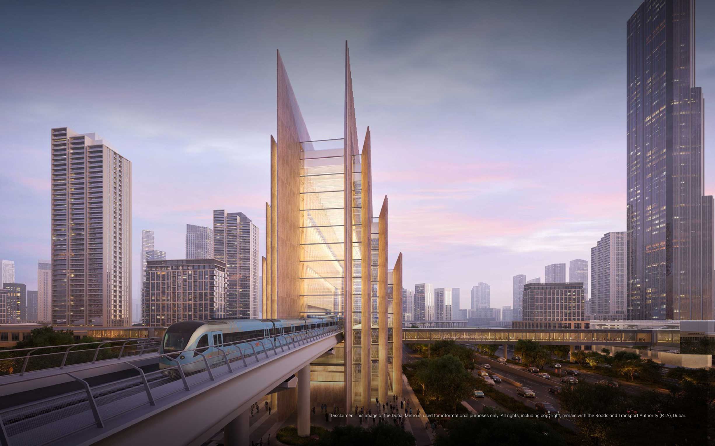 EMAAR-Metro-Blueline-station-Dubai-Creek-Harbour