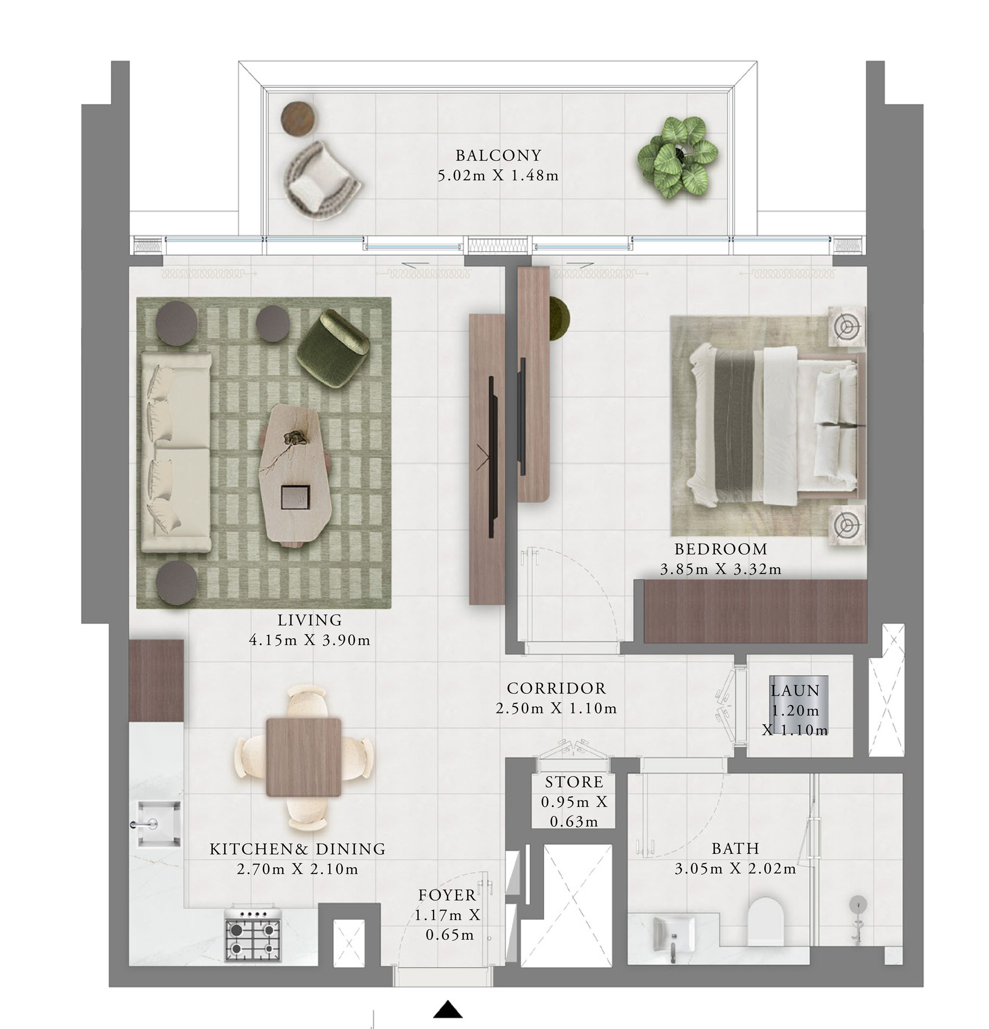 761sqft-1bedroomfloorplan-emaarcreekbay-DCH