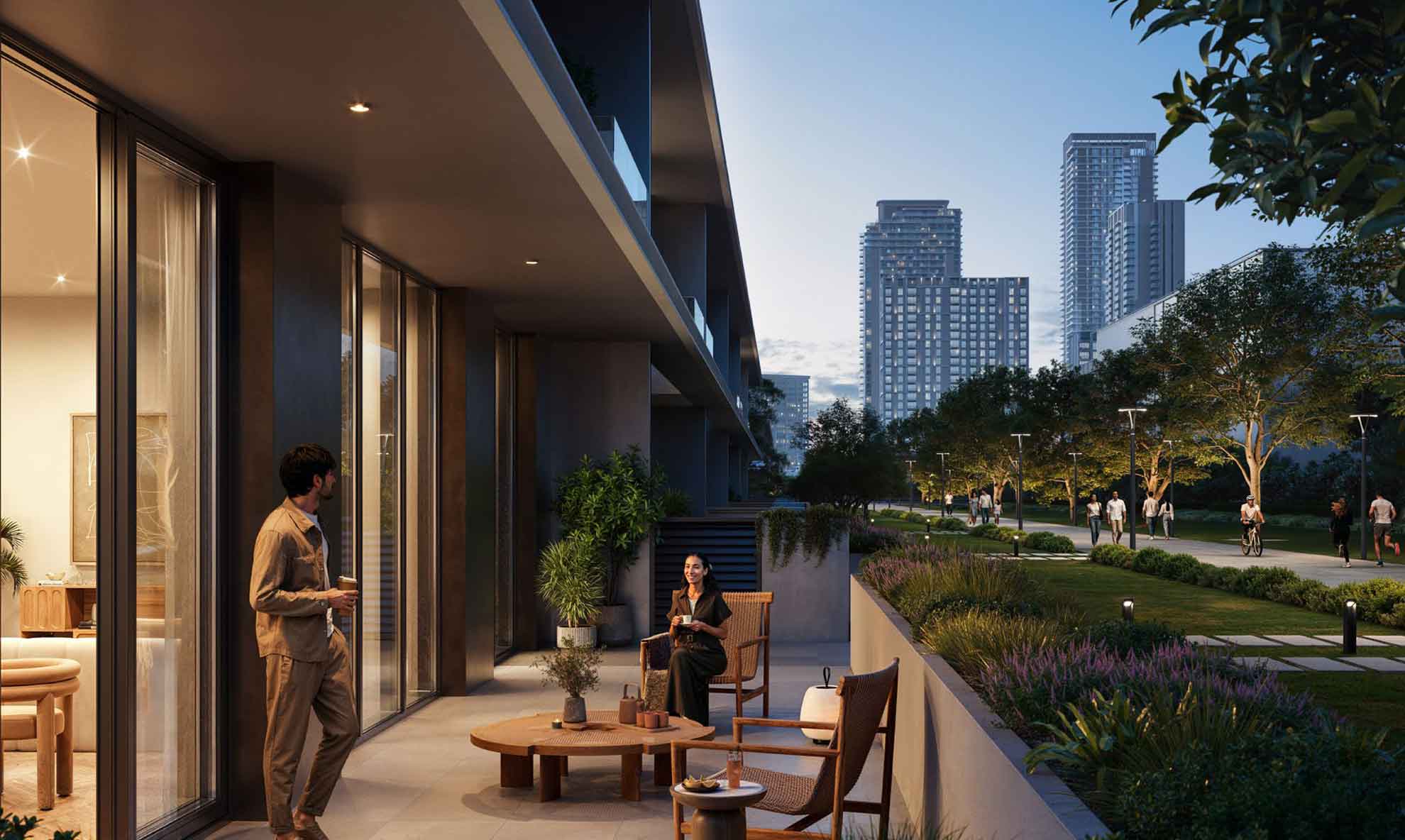 Podium Level Townhouse gets extended garden along with the balcony in EMAAR Albero