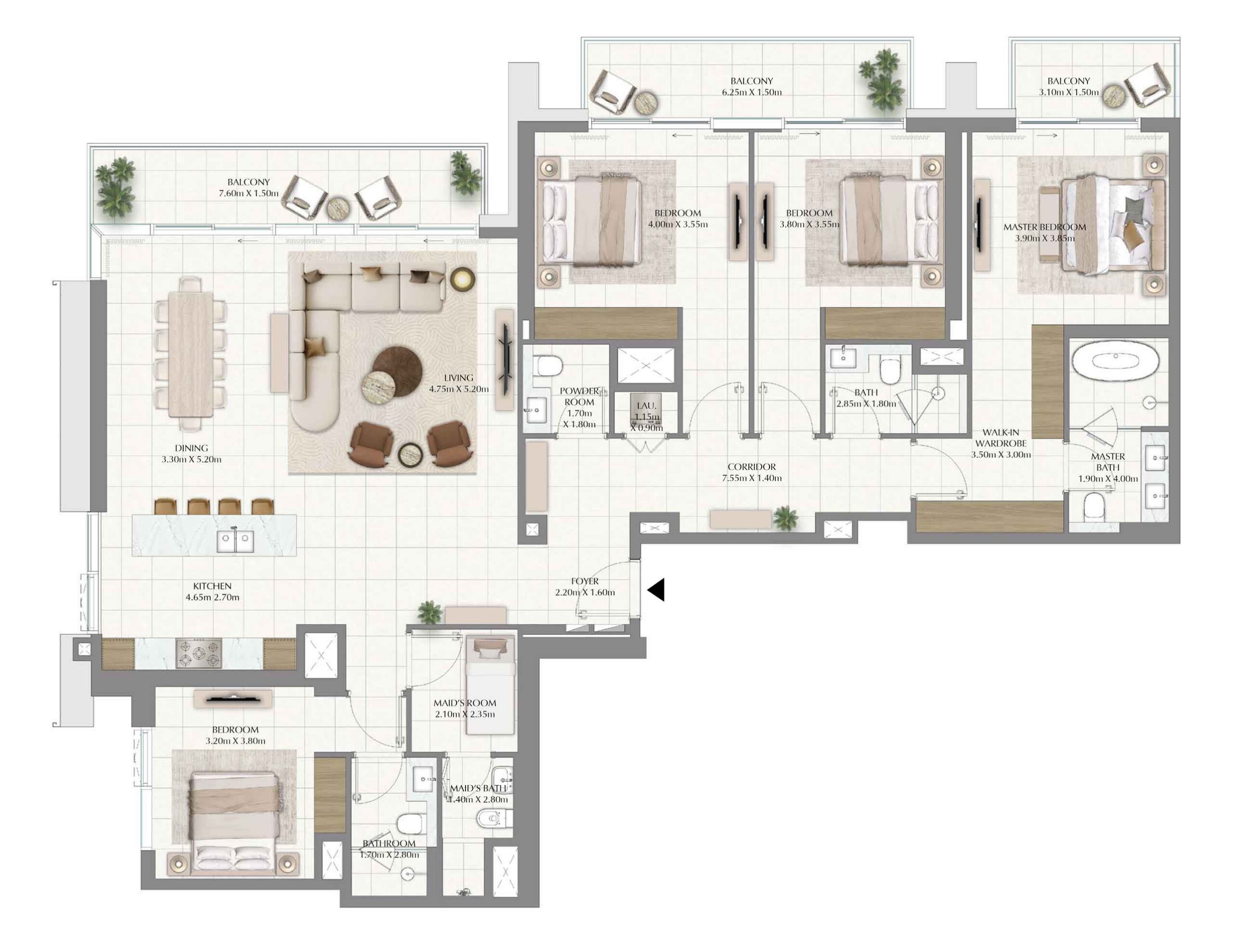 4bedroom with only 6 units in 2 distinct layouts Type1 and Type 2