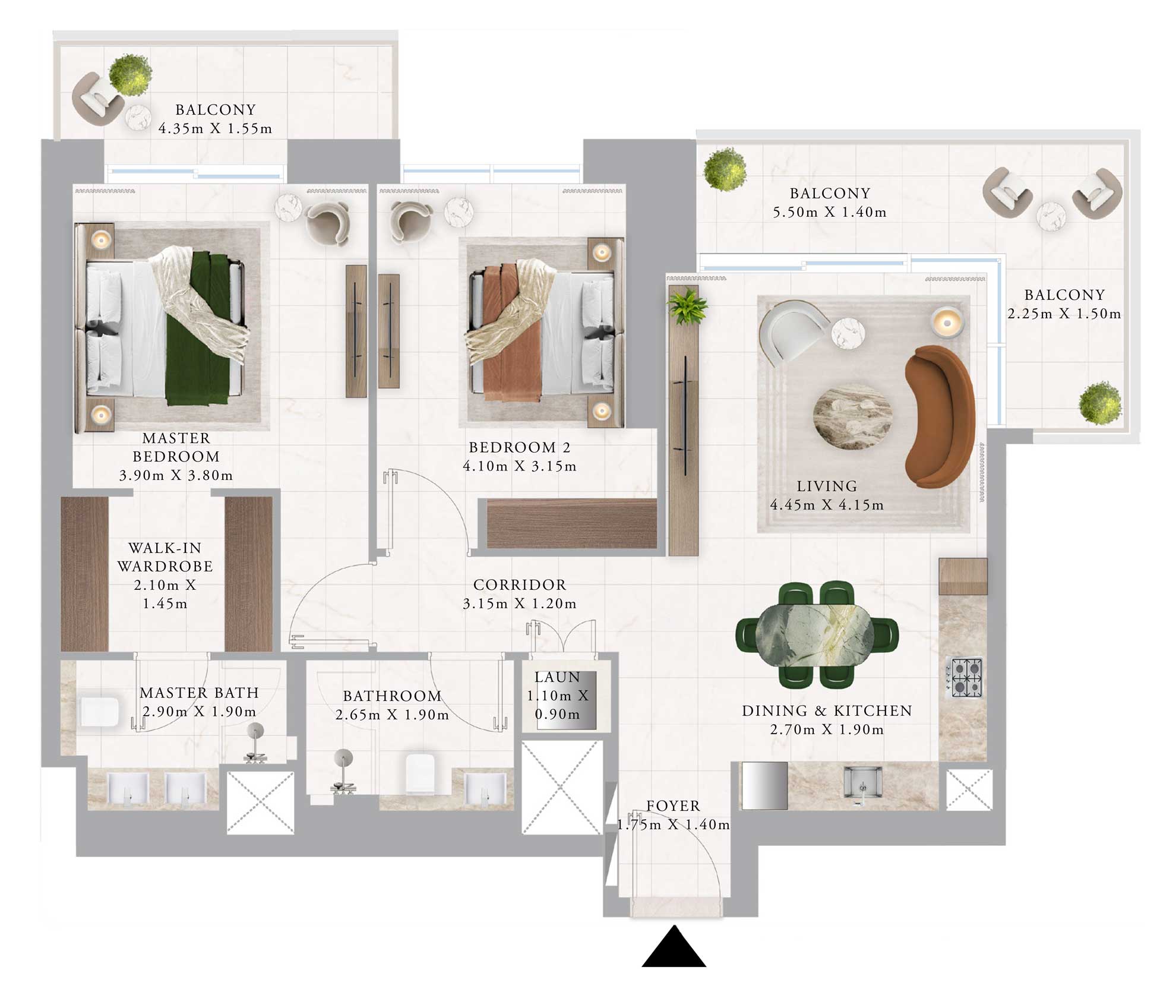 floorplan-2bedroom-1266.81sqft-AddressResidences-EMAAR-DubaiCreekHarbour