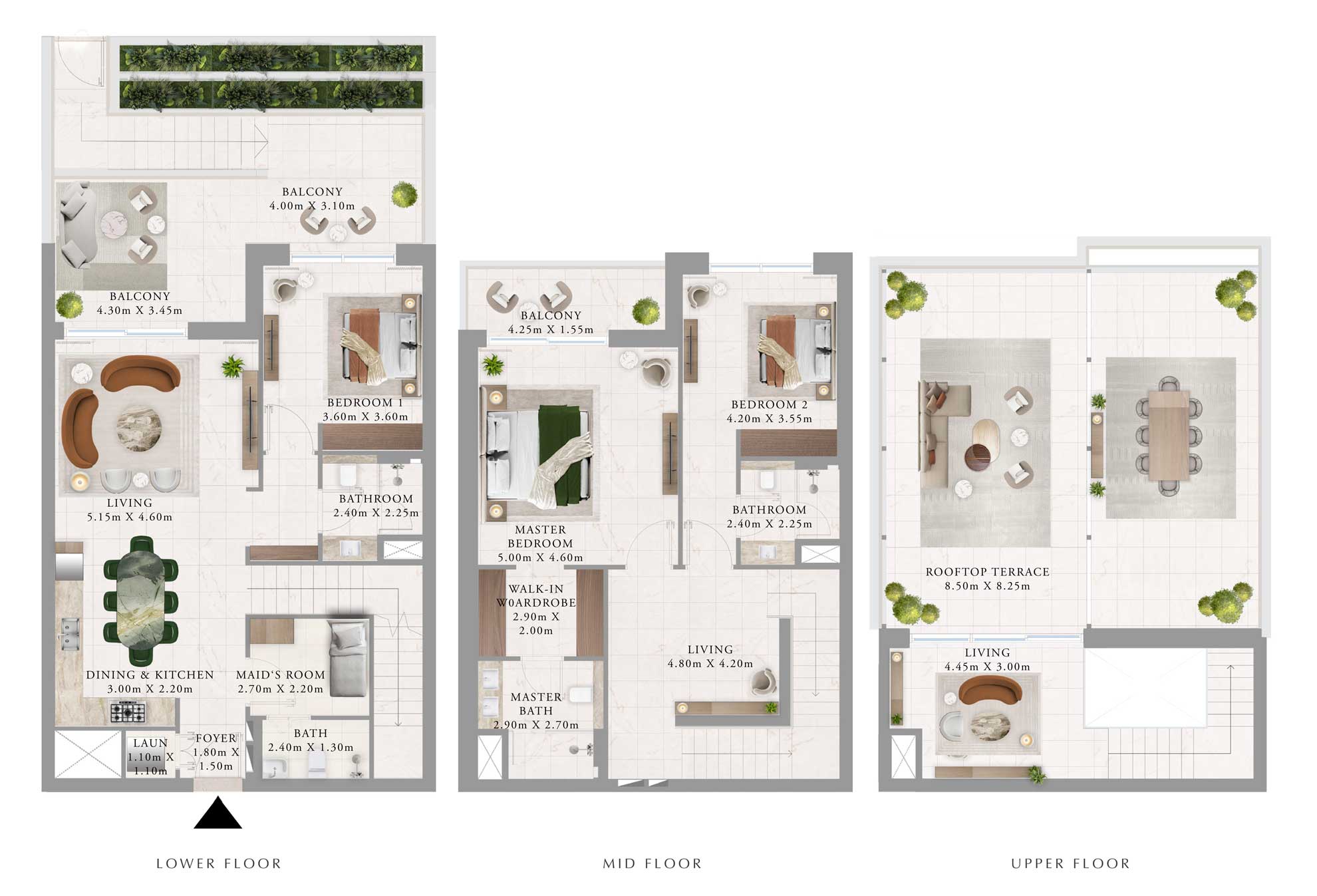 floorplan-3bedroomtownhouse-3500sqft-AddressResidences-EMAAR-DubaiCreekHarbour