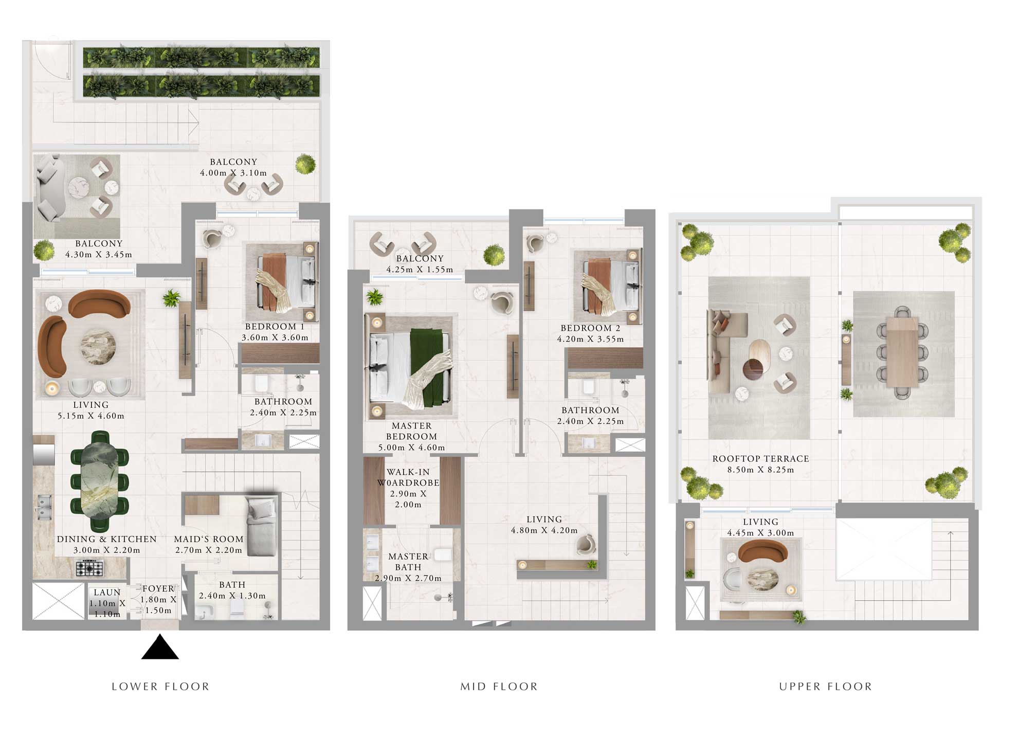 floorplan-3bedroomtownhouse-3543sqft-AddressResidences-EMAAR-DubaiCreekHarbour